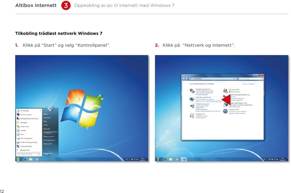 nettverk Windows 7 1.