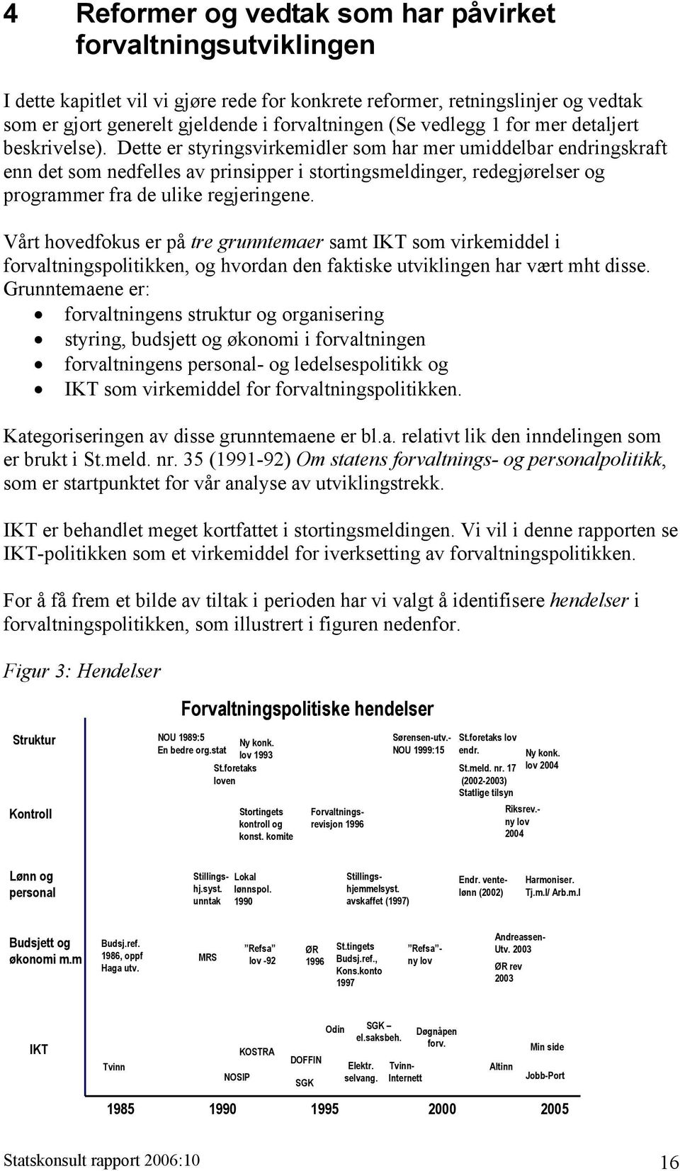 Dette er styringsvirkemidler som har mer umiddelbar endringskraft enn det som nedfelles av prinsipper i stortingsmeldinger, redegjørelser og programmer fra de ulike regjeringene.