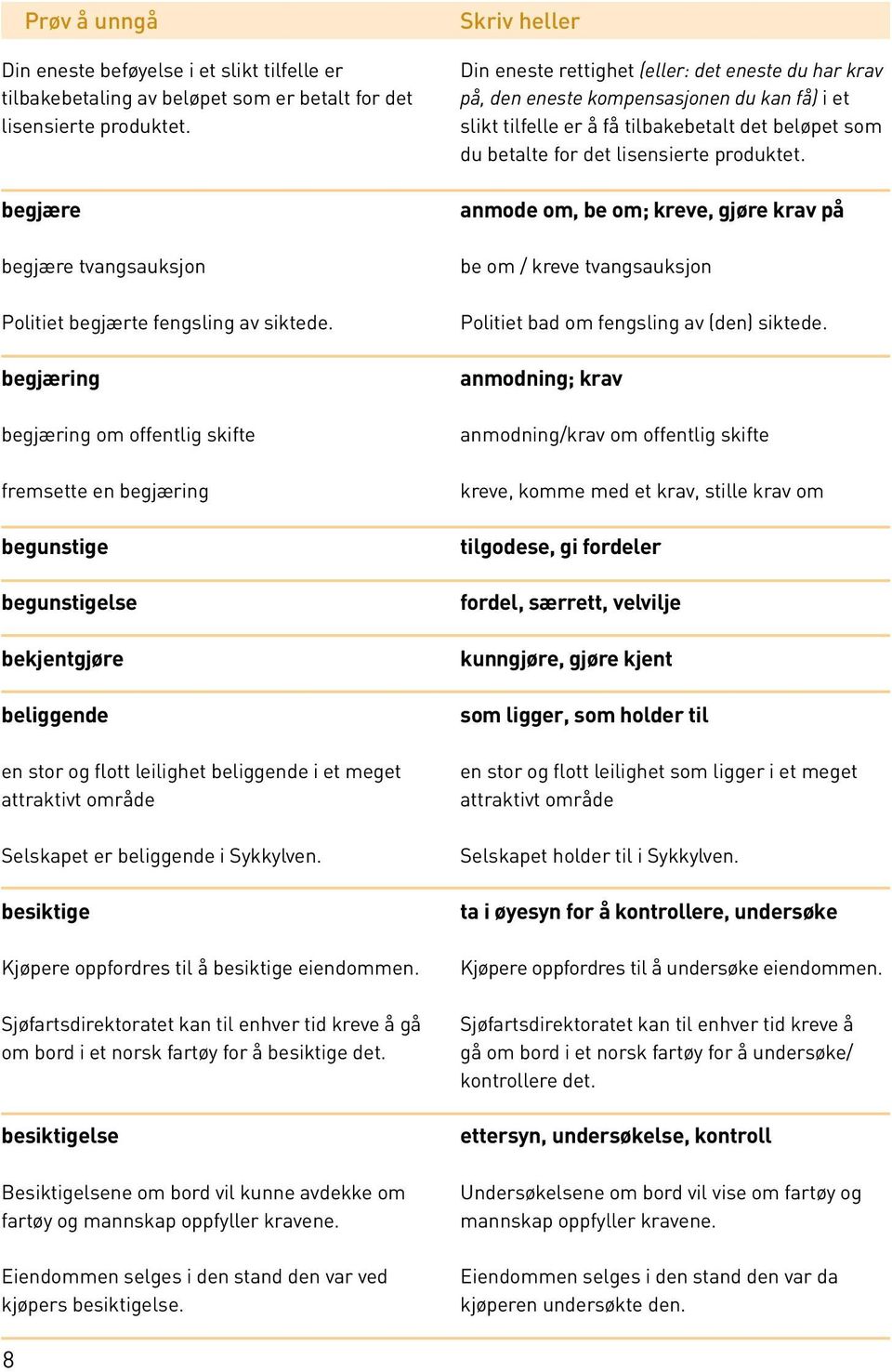 beliggende i Sykkylven. besiktige Kjøpere oppfordres til å besiktige eiendommen. Sjøfartsdirektoratet kan til enhver tid kreve å gå om bord i et norsk fartøy for å besiktige det.