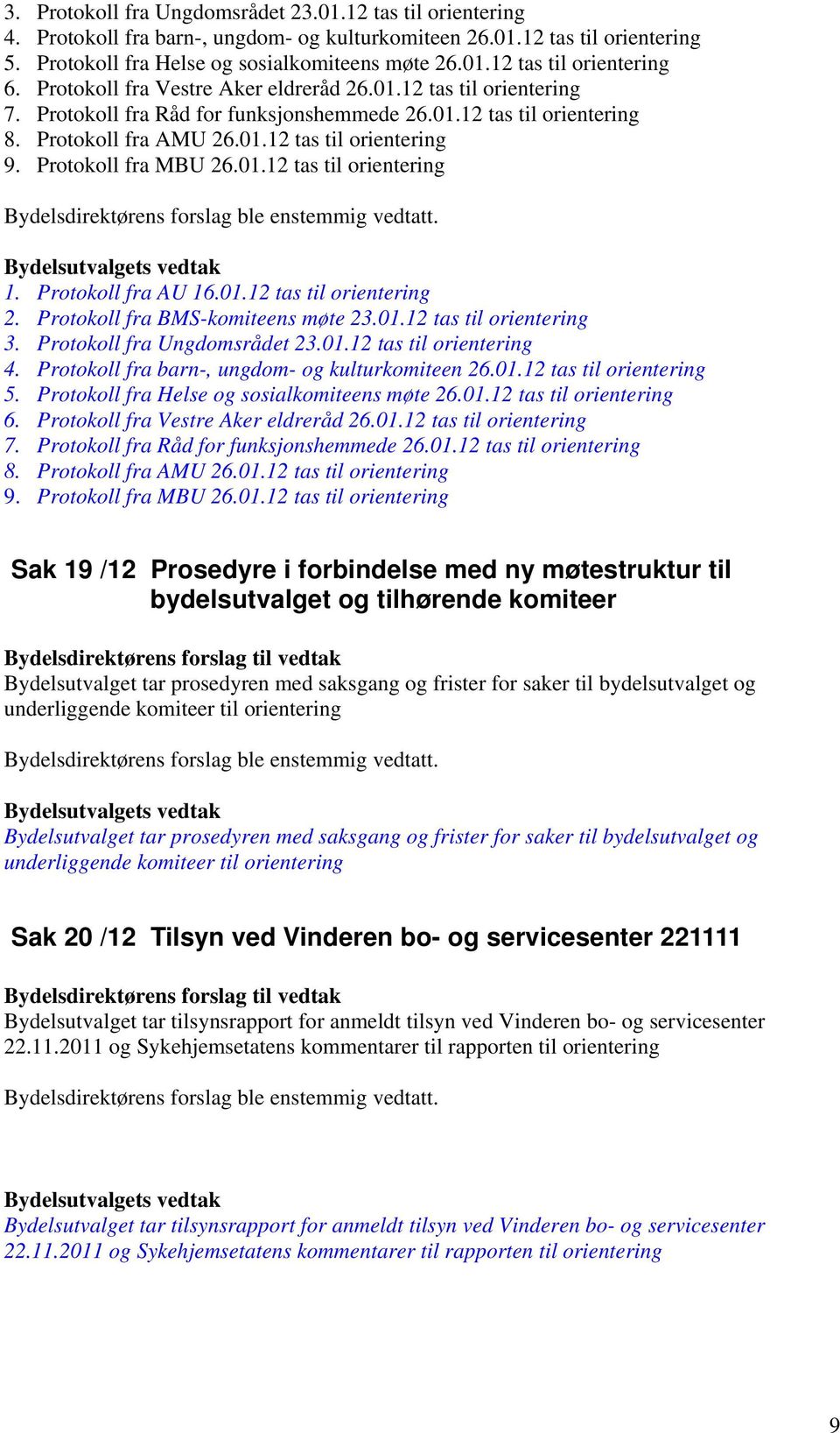 Protokoll fra MBU 26.01.