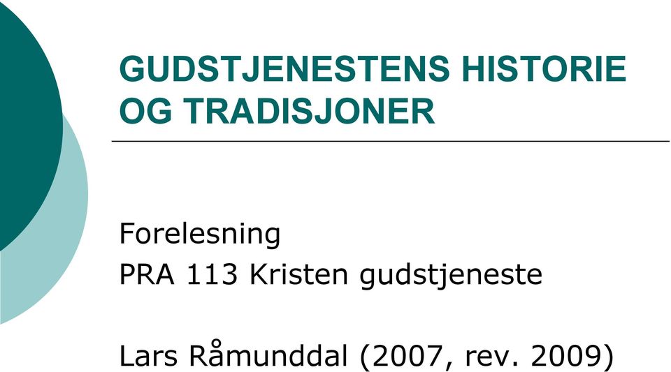 113 Kristen gudstjeneste