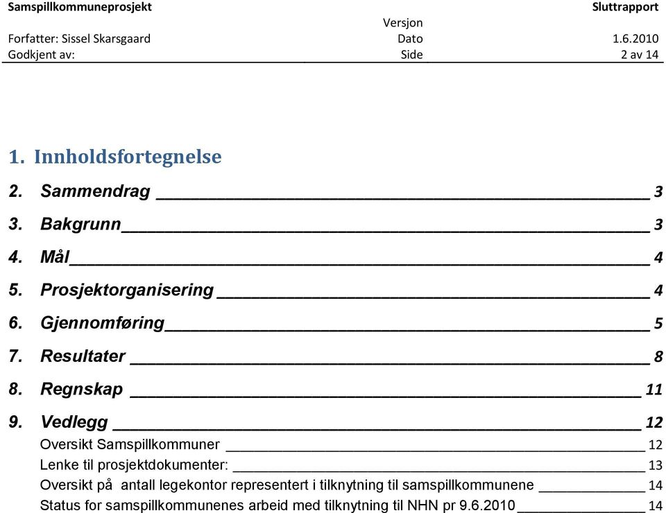 Vedlegg 12 Oversikt Samspillkommuner 12 Lenke til prosjektdokumenter: 13 Oversikt på antall