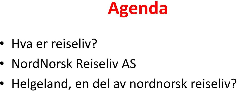 NordNorsk Reiseliv AS