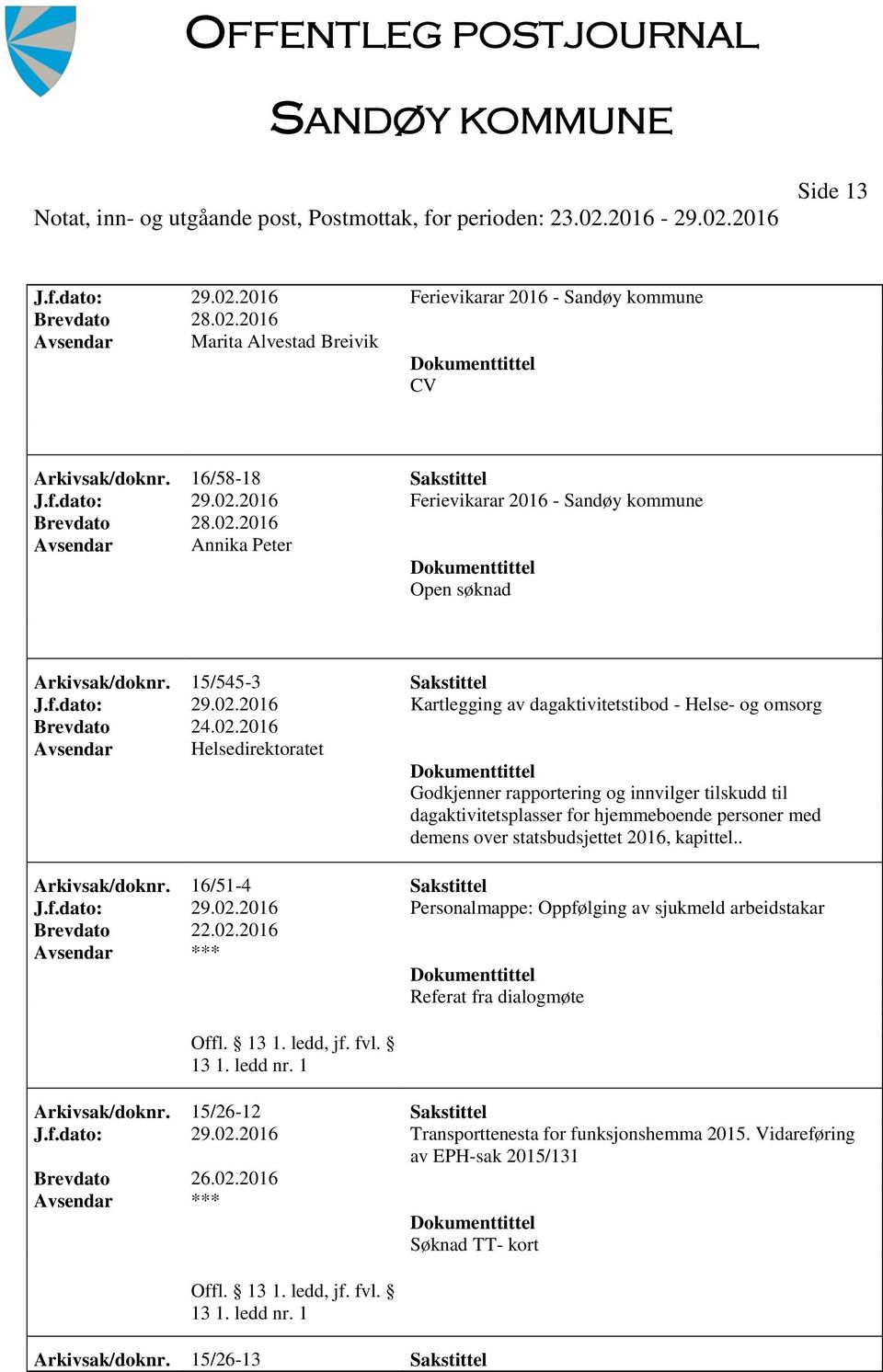 2016 Kartlegging av dagaktivitetstibod - Helse- og omsorg Helsedirektoratet Godkjenner rapportering og innvilger tilskudd til dagaktivitetsplasser for hjemmeboende personer med demens over