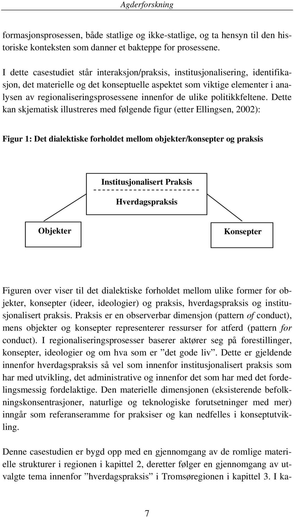 de ulike politikkfeltene.