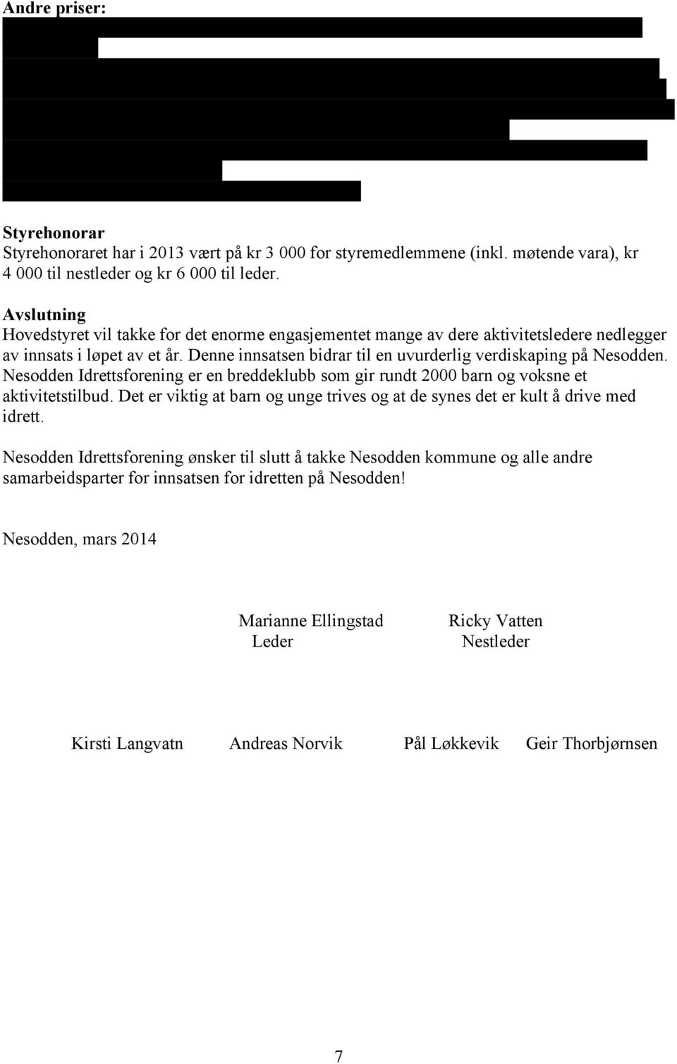 Han har operert som trener og vært aktiv i styret samtidig som han har vært friidrettens mentor på Nesodden. Han har også jobbet med friidrett utenfor halvøya, blant annet med et samarbeid med BUL.