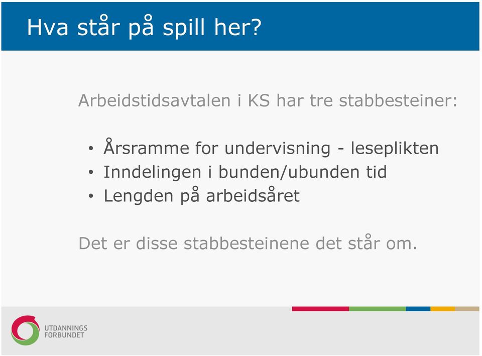 Årsramme for undervisning - leseplikten Inndelingen