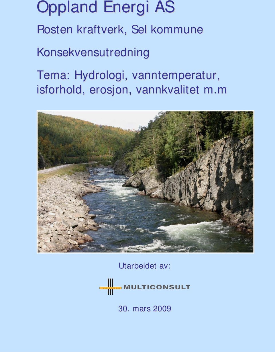 vanntemperatur, isforhold, erosjon,