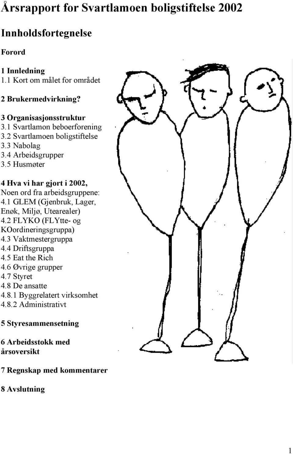 1 GLEM (Gjenbruk, Lager, Enøk, Miljø, Utearealer) 4.2 FLYKO (FLYtte- og KOordineringsgruppa) 4.3 Vaktmestergruppa 4.4 Driftsgruppa 4.5 Eat the Rich 4.