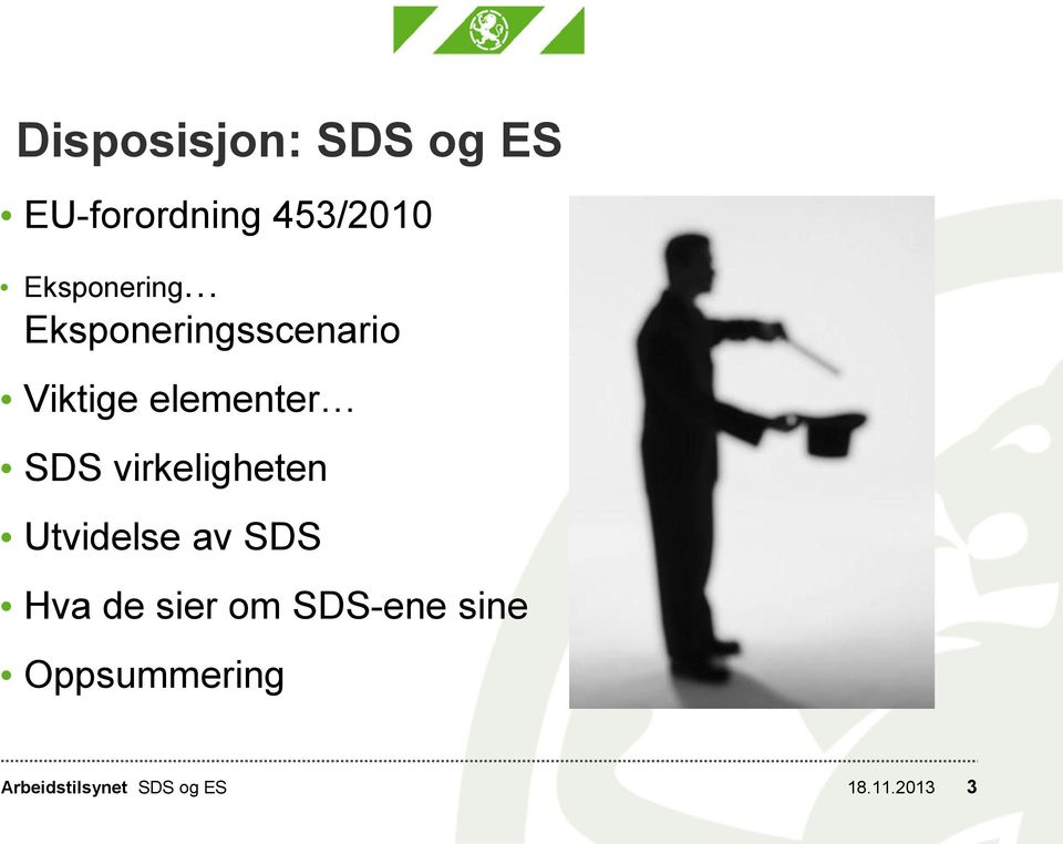 elementer SDS virkeligheten Utvidelse av SDS Hva