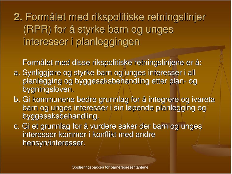 Synliggjøre og styrke ba