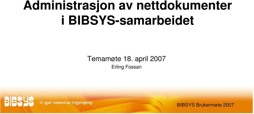 BIBSYS-samarbeidet
