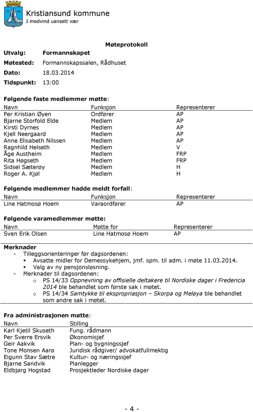 Elisabeth Nilssen Medlem AP Ragnhild Helseth Medlem V Åge Austheim Medlem FRP Rita Høgseth Medlem FRP Sidsel Sæterøy Medlem H Roger A.