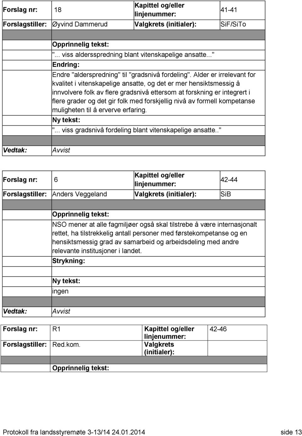 forskjellig nivå av formell kompetanse muligheten til å erverve erfaring. "... viss gradsnivå fordeling blant vitenskapelige ansatte.