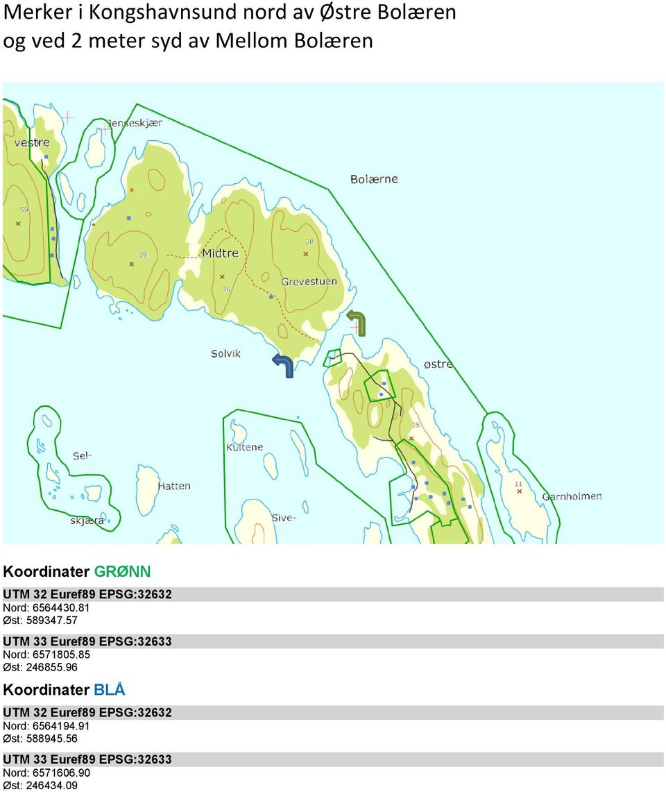 81 Øst: 589347.57 Nord: 6571805.85 Øst: 246855.