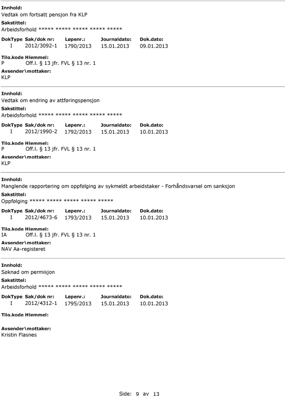 arbeidstaker - Forhåndsvarsel om sanksjon Oppfølging ***** ***** ***** ***** ***** A