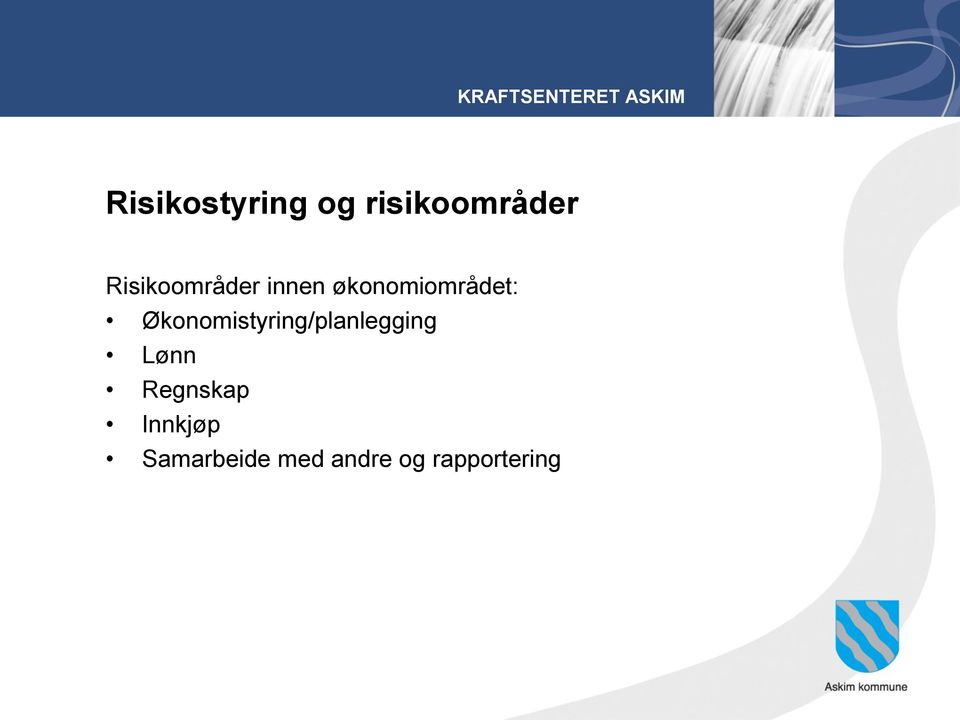 Økonomistyring/planlegging Lønn