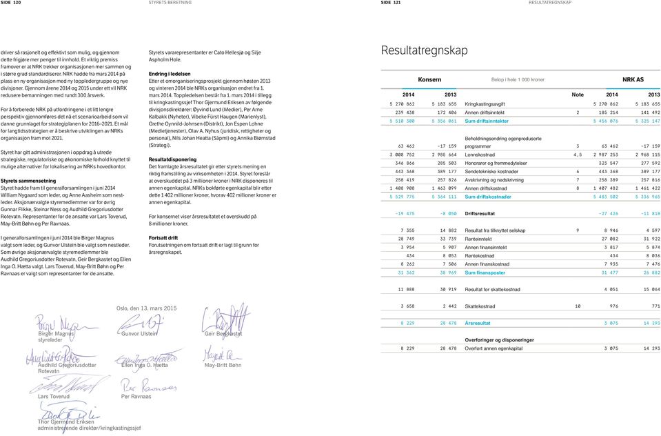 Gjennom årene 2014 og 2015 under ett vil NRK redusere bemanningen med rundt 300 årsverk.