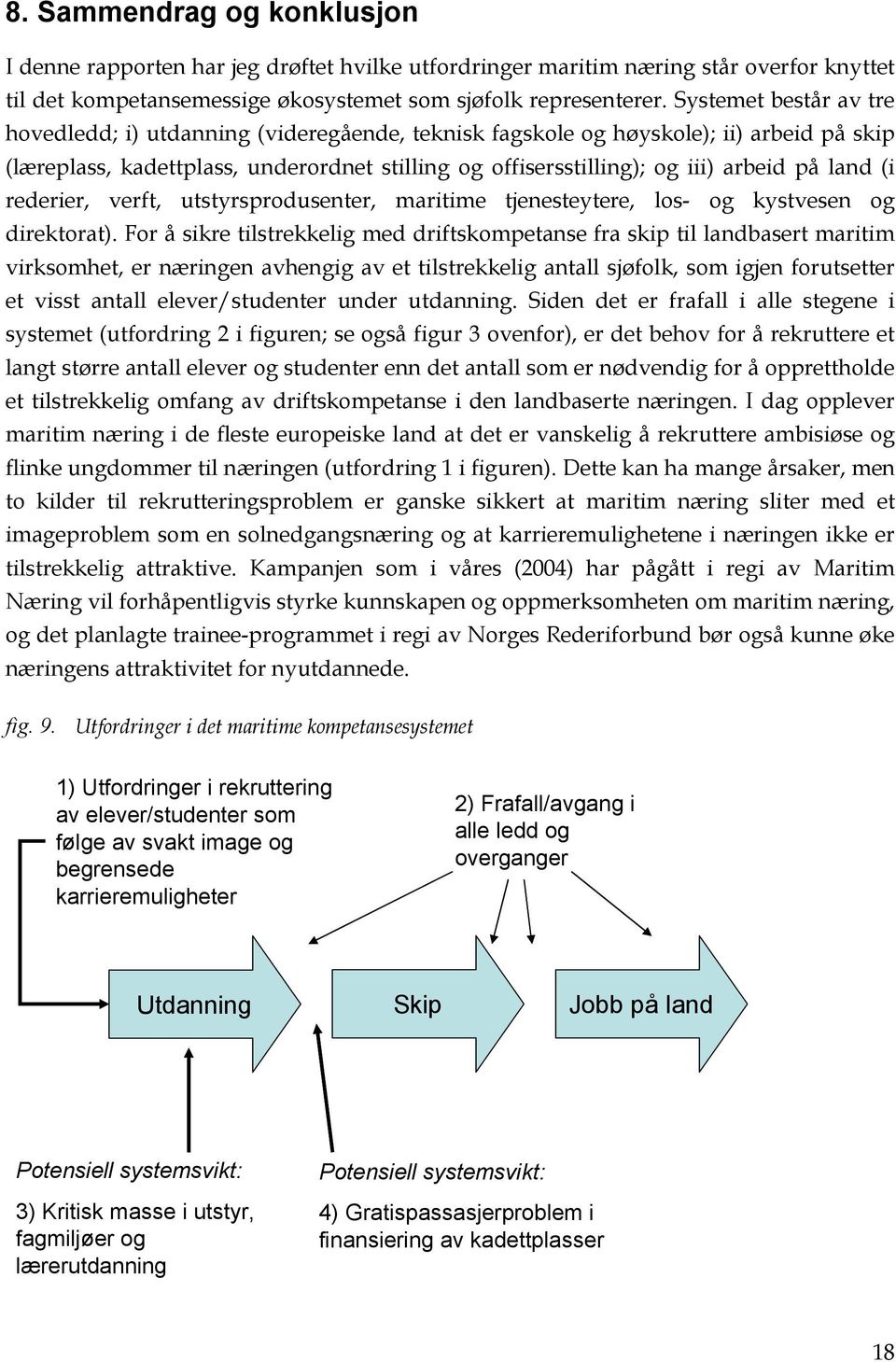 land (i rederier, verft, utstyrsprodusenter, maritime tjenesteytere, los- og kystvesen og direktorat).