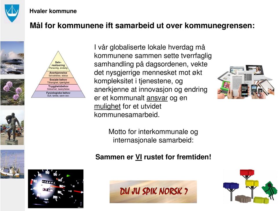 i tjenestene, og anerkjenne at innovasjon og endring er et kommunalt ansvar og en mulighet for et utvidet