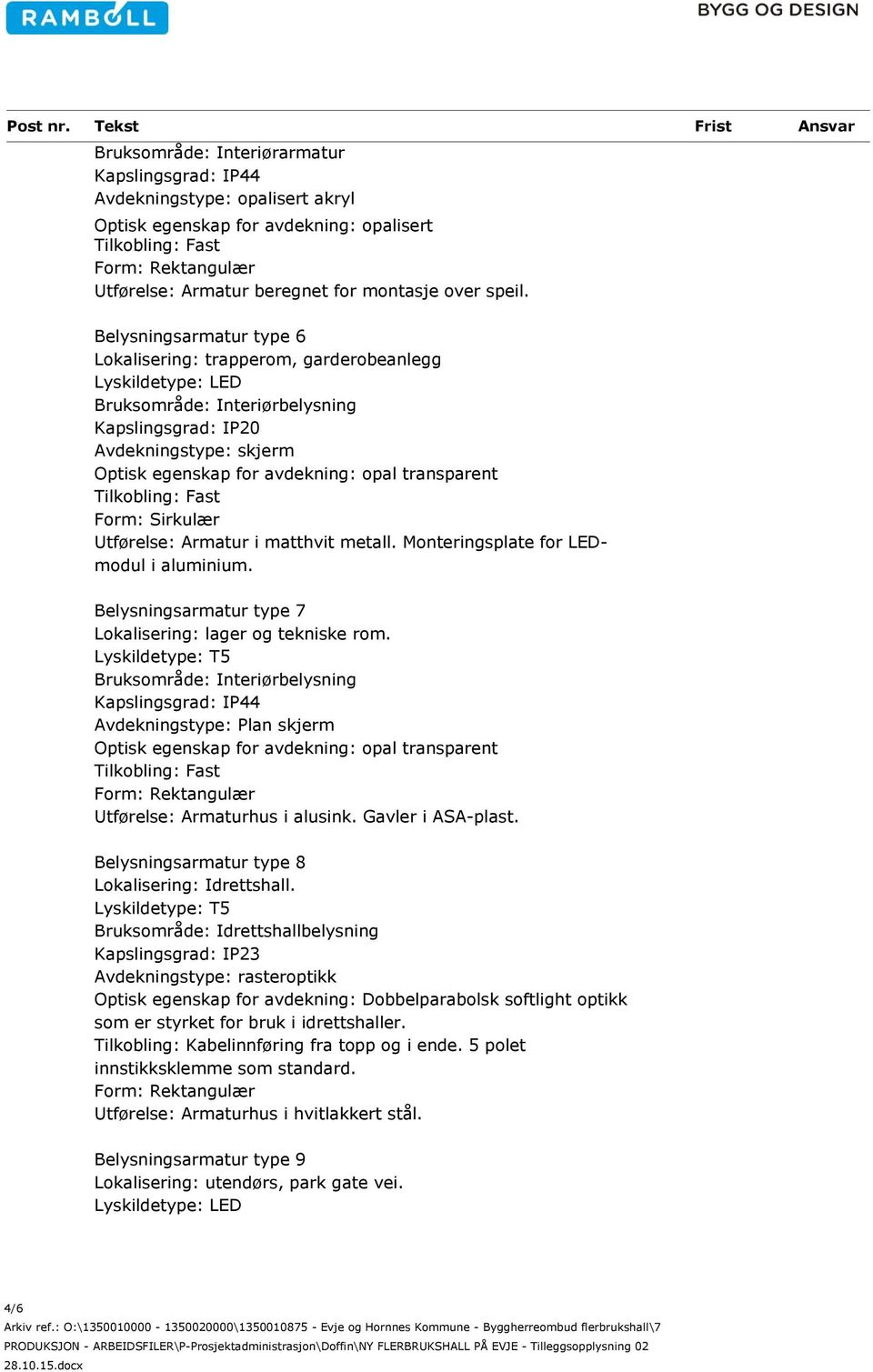 transparent Form: Sirkulær Utførelse: Armatur i matthvit metall. Monteringsplate for LEDmodul i aluminium. Belysningsarmatur type 7 Lokalisering: lager og tekniske rom.