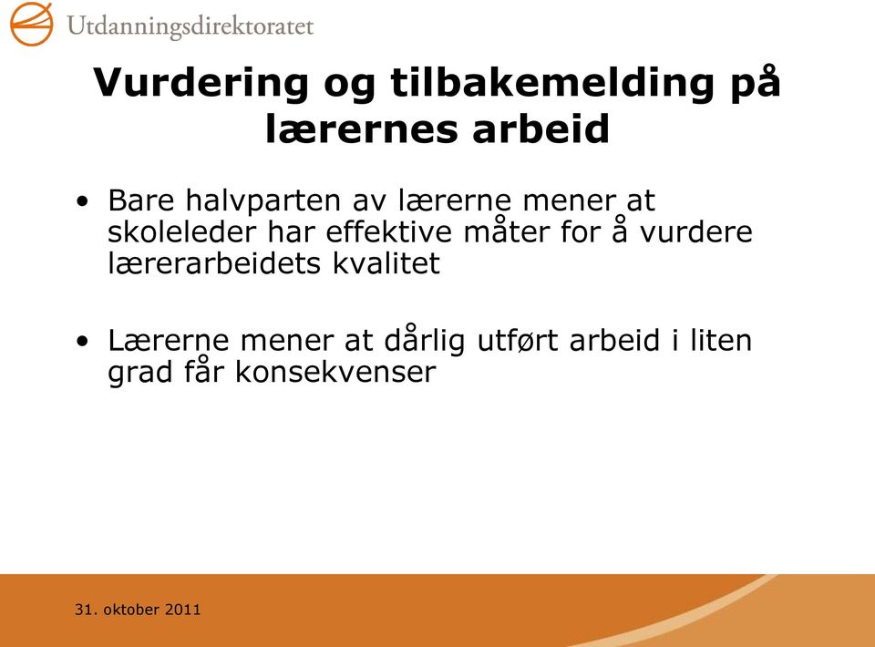 effektive måter for å vurdere lærerarbeidets kvalitet