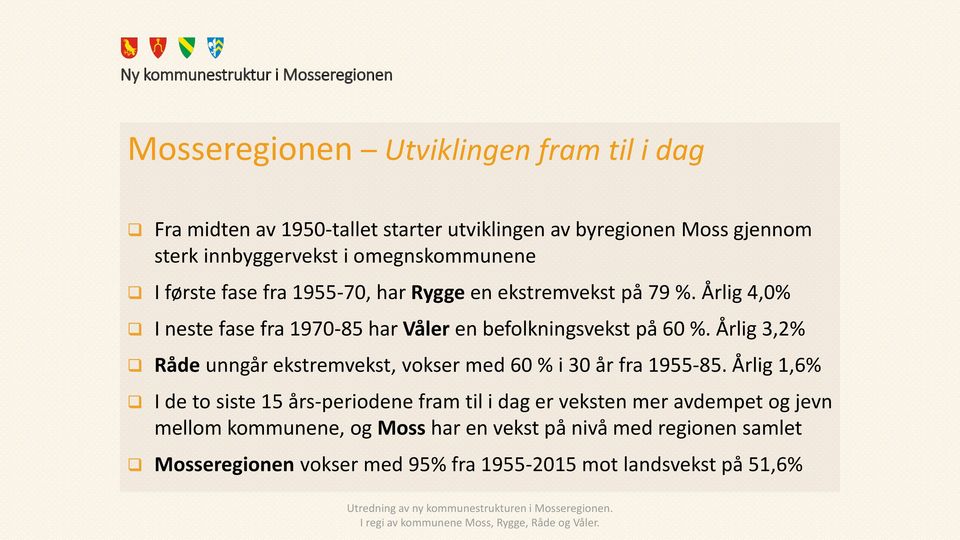 Årlig 4,0% I neste fase fra 1970-85 har Våler en befolkningsvekst på 60 %.