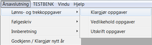 Innholdsfortegnelse Årsavslutning Maritech Lønn 1. Lønns- og trekkoppgaver... 1 2. Årsoppgave (følgeskriv RF 1025)... 3 3. Innberetning... 4 4. Kjøring av lønn på nytt år.... 6 1.