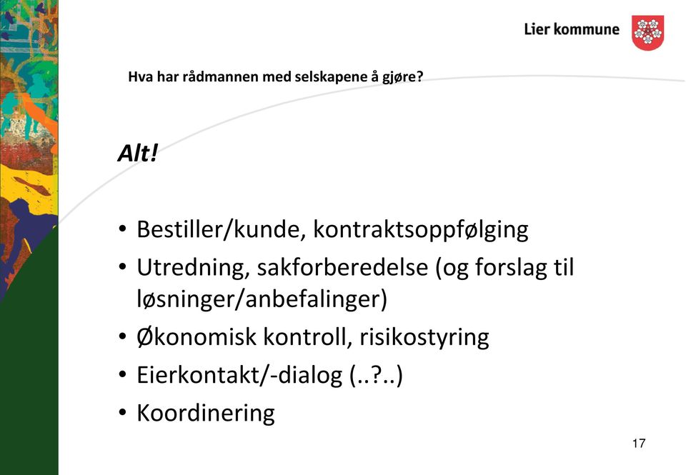 sakforberedelse (og forslag til løsninger/anbefalinger)