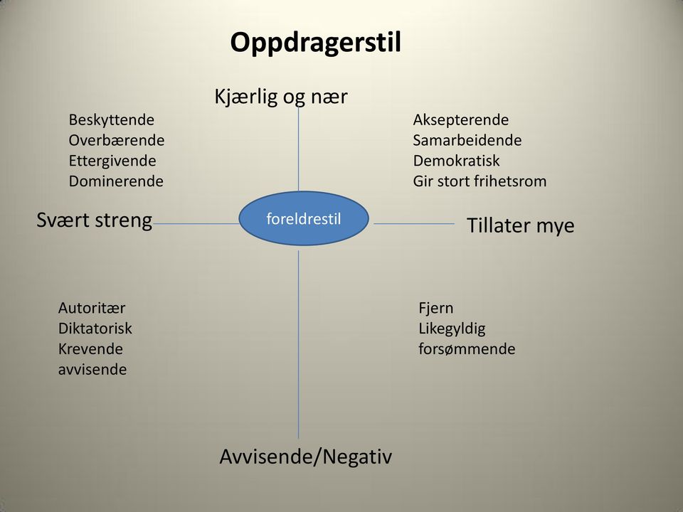 Samarbeidende Demokratisk Gir stort frihetsrom Tillater mye