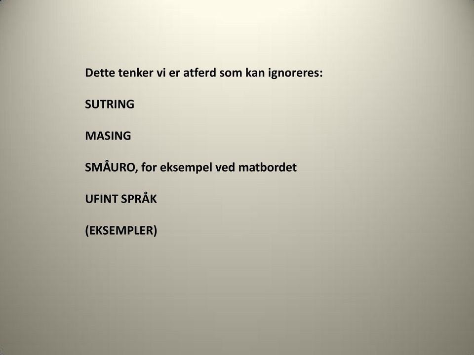 SMÅURO, for eksempel ved