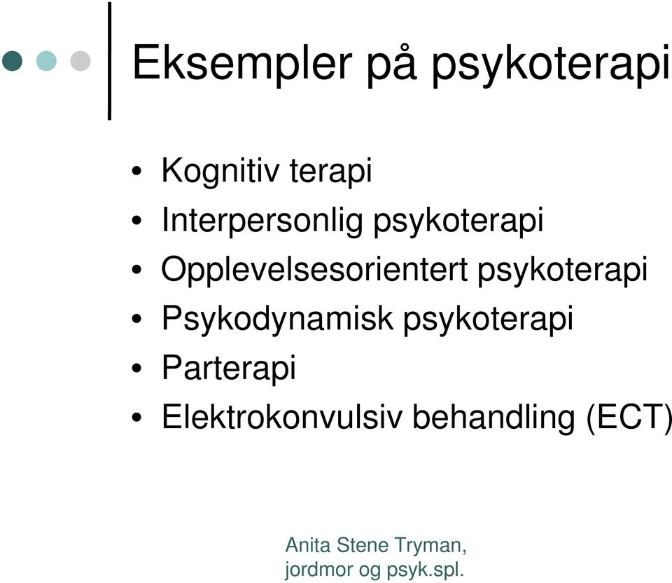 Opplevelsesorientert psykoterapi