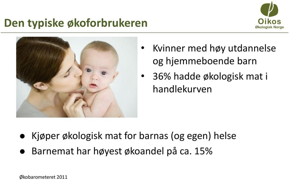 handlekurven Kjøper økologisk mat for barnas (og egen)