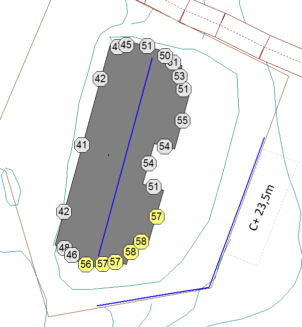 Tabell 4 - Beregnet fasadenivå for hver etasje etter tiltak.