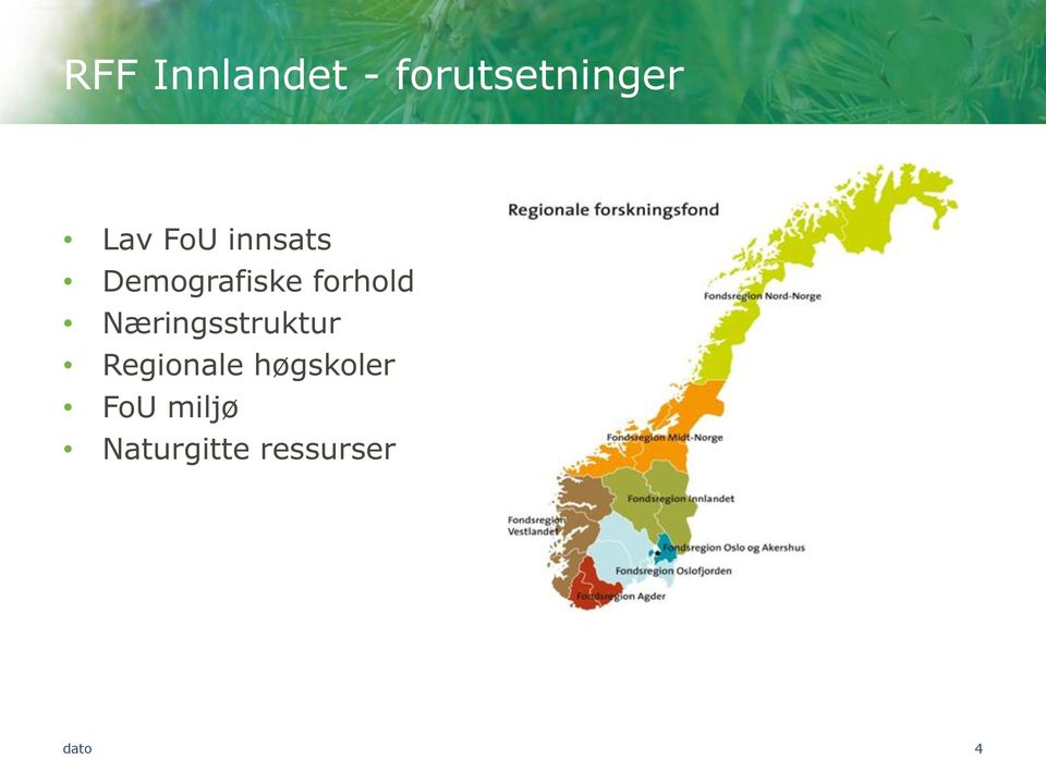 Næringsstruktur Regionale høgskoler