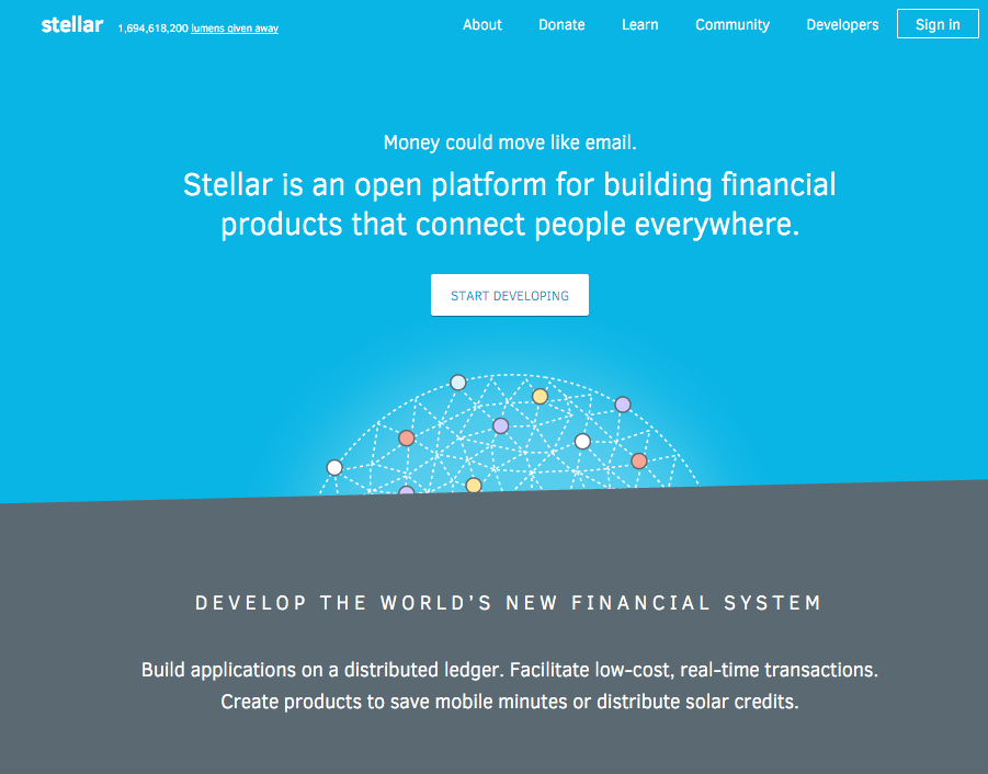 STELLAR Stella har utviklet en åpen infrastruktur for penger.