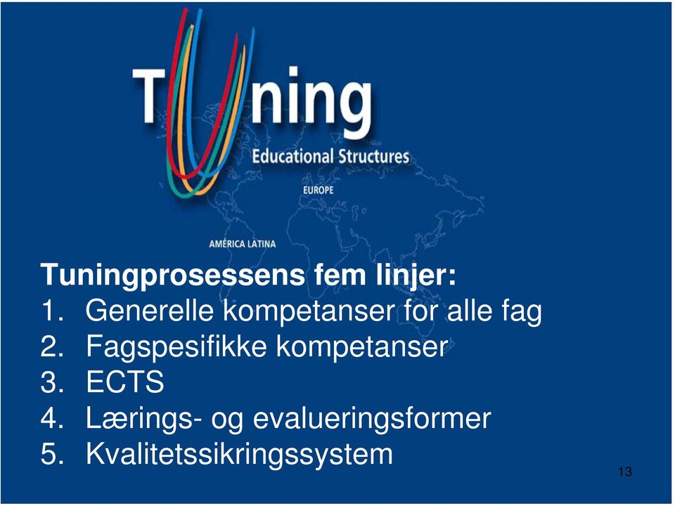 Fagspesifikke kompetanser 3. ECTS 4.