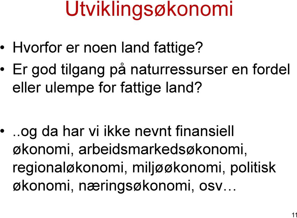 fattige land?