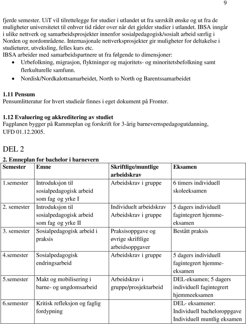 Internasjonale nettverksprosjekter gir muligheter for deltakelse i studieturer, utveksling, felles kurs etc.