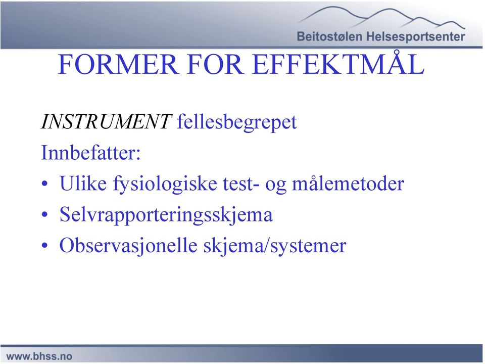 fysiologiske test- og målemetoder