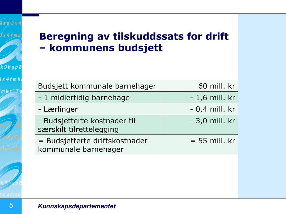 kr - Lærlinger - 0,4 mill.