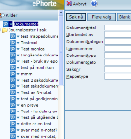 Dersom du skal sette inn dokument som tilhører