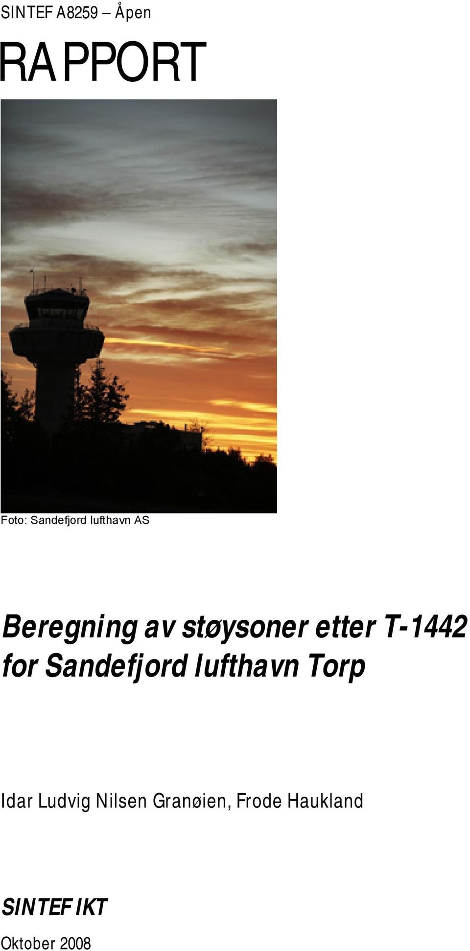 T-1442 for Sandefjord lufthavn Torp Idar