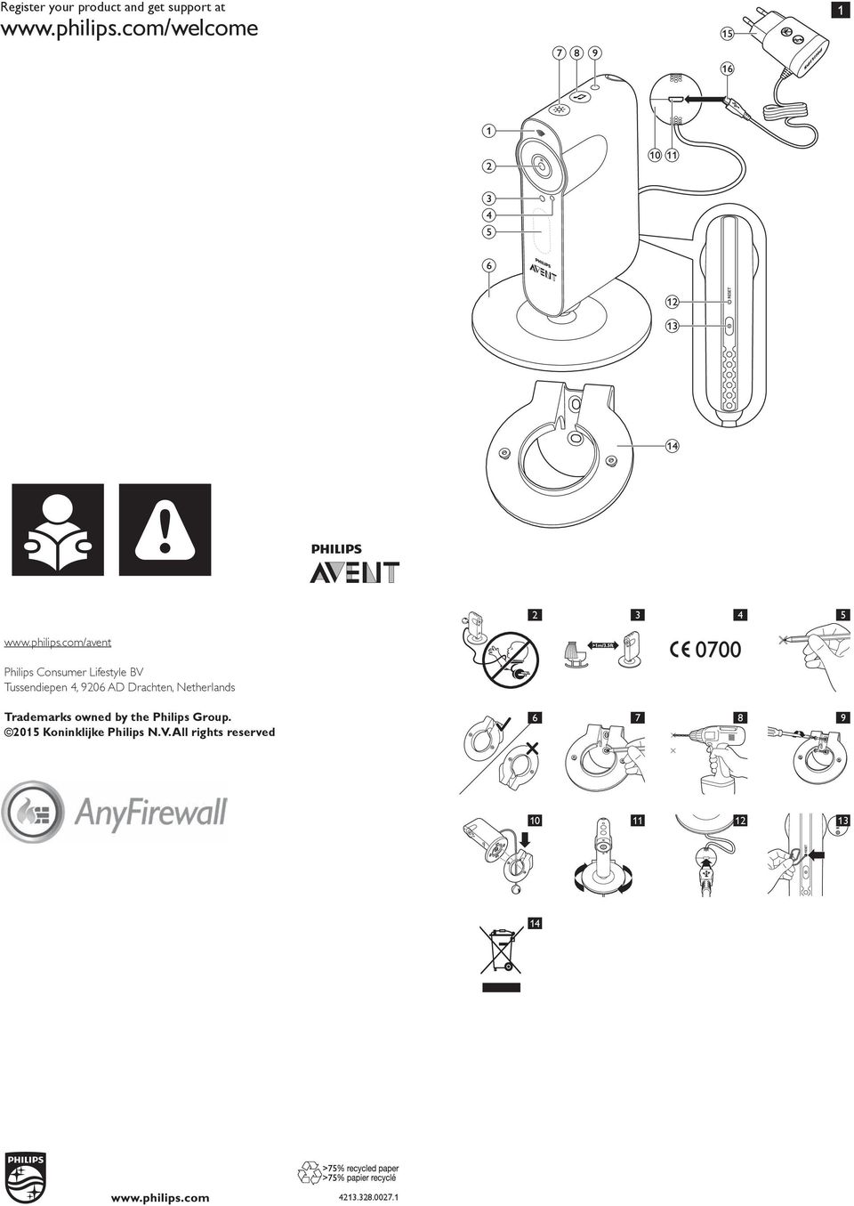 com/avent Philips Consumer Lifestyle BV Tussendiepen 4, 9206 AD Drachten,