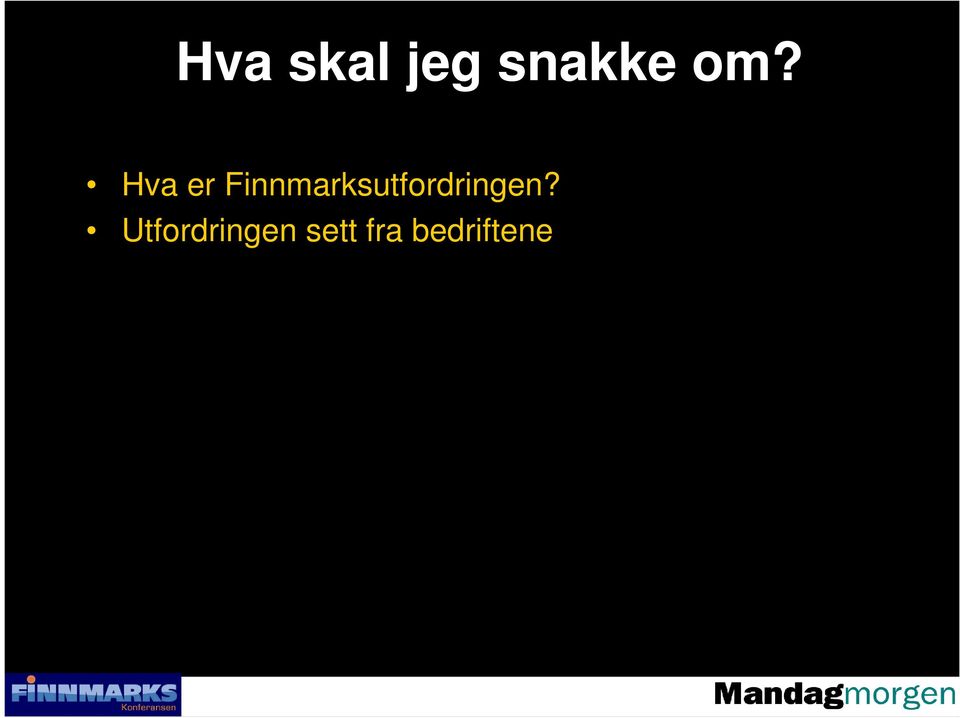 Finnmarksutfordringen?