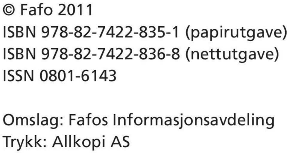 (nettutgave) ISSN 0801-6143 Omslag: