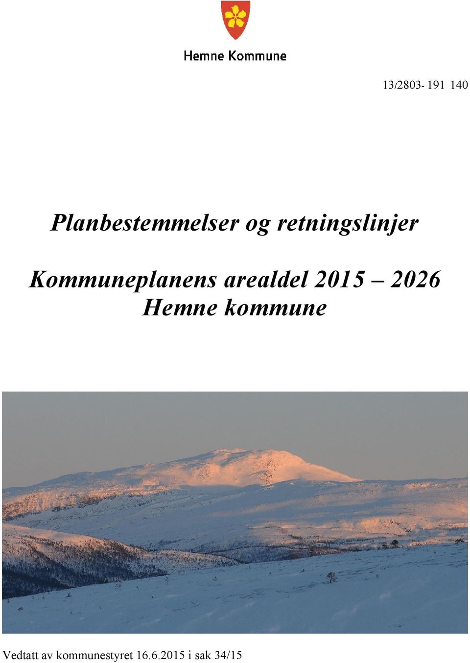 arealdel 2015 2026 Hemne kommune