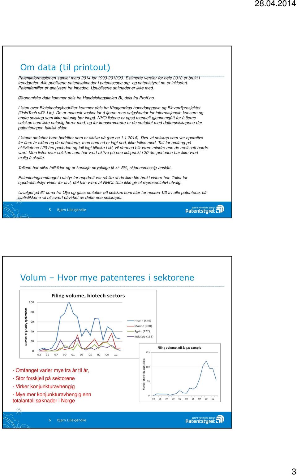 Lie). De er manuelt vasket for å fjerne rene salgskontor for internasjonale konsern og andre selskap som ikke naturlig bør inngå.