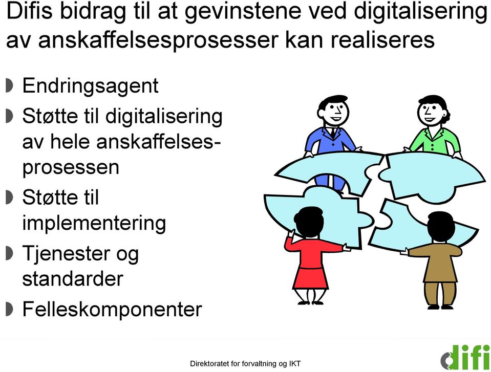 Støtte til digitalisering av hele anskaffelsesprosessen