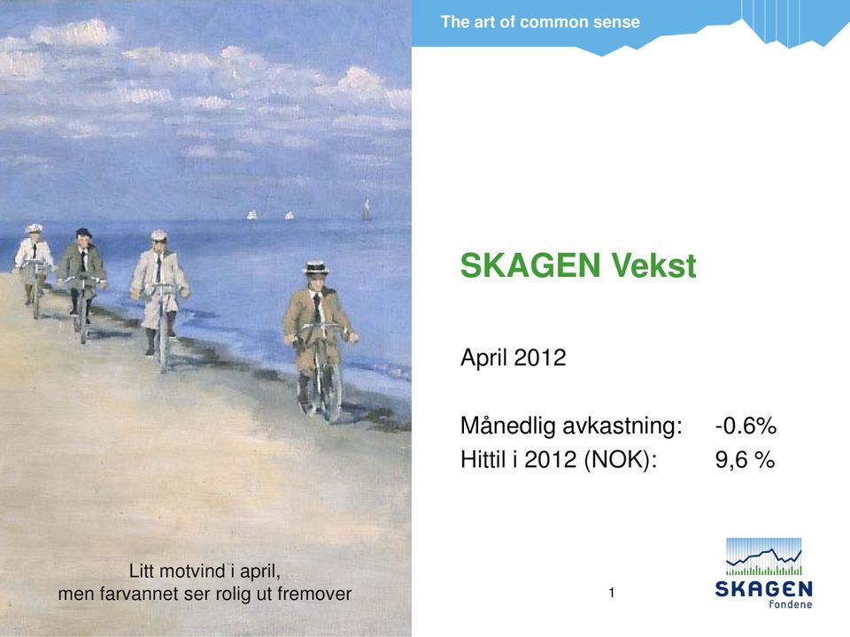 6% Hittil i 2012 (NOK): 9,6 % Et år i røff sjø har